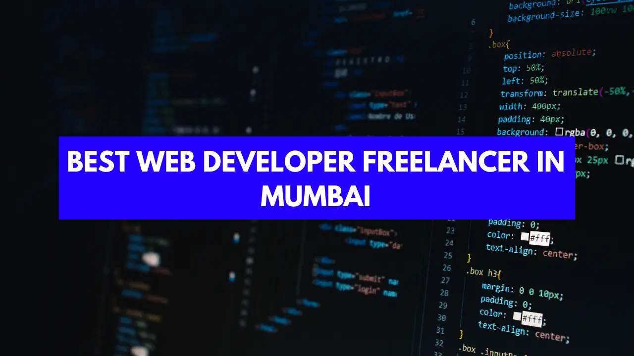 Web developer freelancer in mumbai